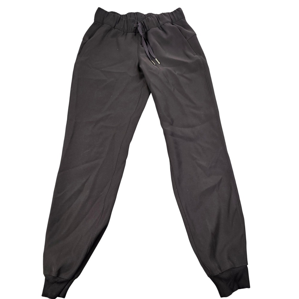 Lululemon On the Fly Jogger Black Luxtreme Drawstring Pants Women Size 2